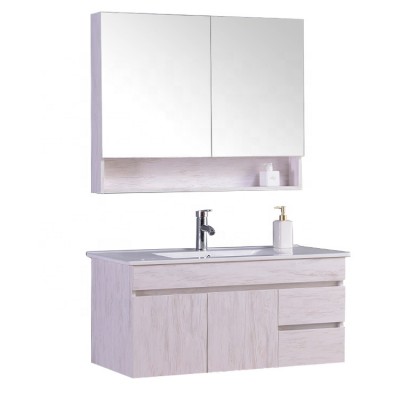 Wall Mount Vanity Modern Style Waterproof Bathroom Cabinet