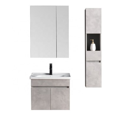 Italian Design Modern Bathroom Cabinet Single Sink Bathroom Vanity Solid Wood Hotel Bathroom Vanities Furniture