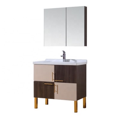 Free standing Solid Bathroom Vanity Sink Cabinet Wood Bathroom Cabinet Wash Basin